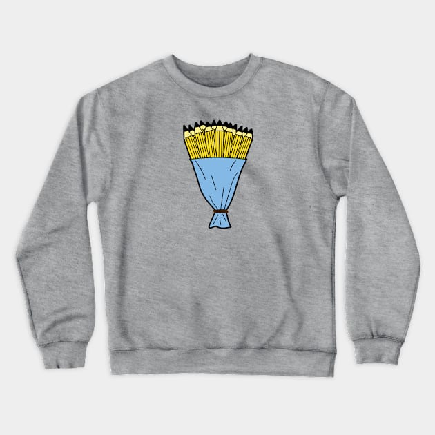 Bouquet of pencils Crewneck Sweatshirt by Cathalo